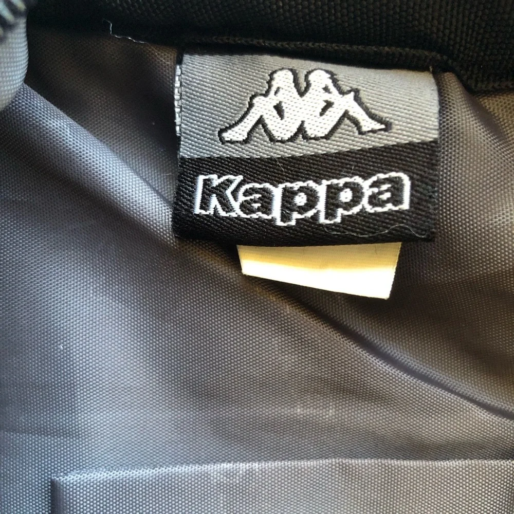 Kappa Large Logo Checkerboard Backpack Multicolored Adjustable Straps Mesh Back